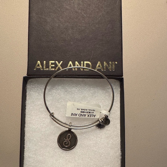 Alex and Ani Initial S Charm Bracelet - Picture 1 of 2